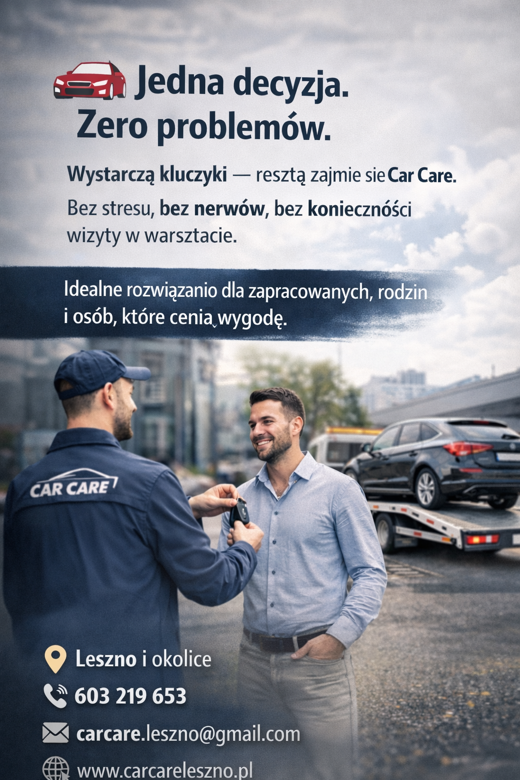 Read more about the article Jedna decyzja. Zero problemów z samochodem w Lesznie